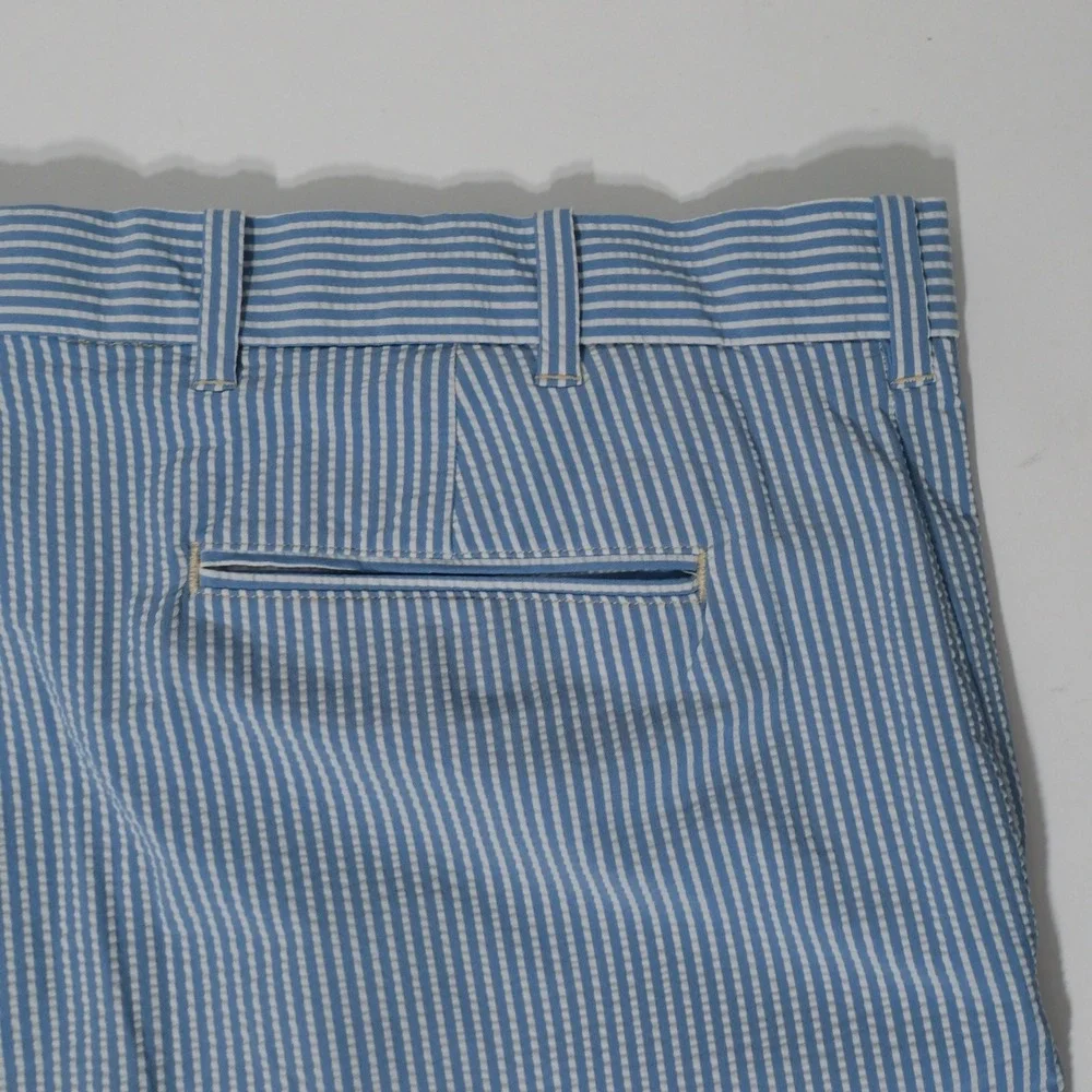 Polo Golf Ralph Lauren Pants Mens 38x32 Blue Striped Golf Tailored Fit